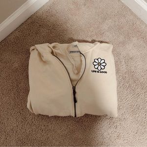 life is good full zip hoodie